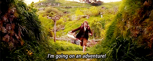 going on and adventure gif